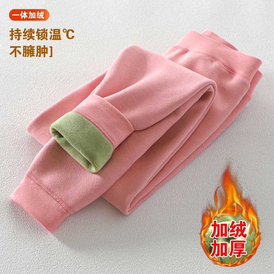 儿童加绒加厚保暖裤男童