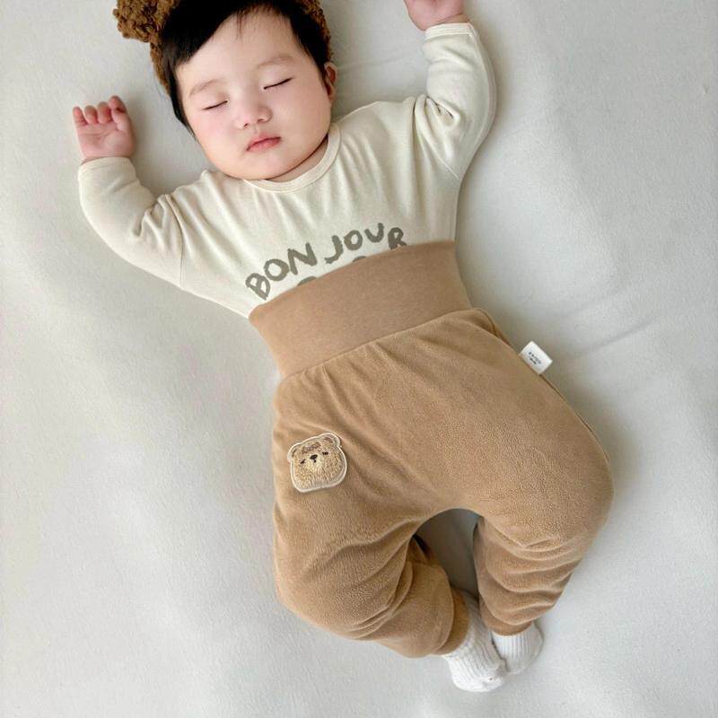 新生婴儿棉裤高腰护肚裤