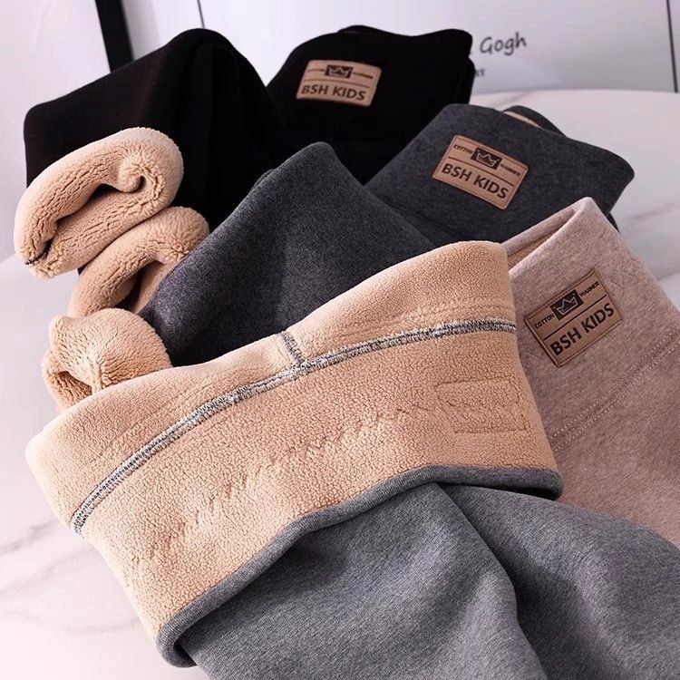 女童打底裤加绒加厚秋冬
