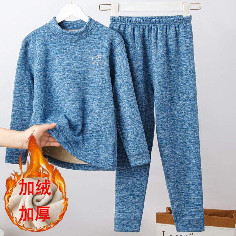 冬款儿童保暖内衣套装加