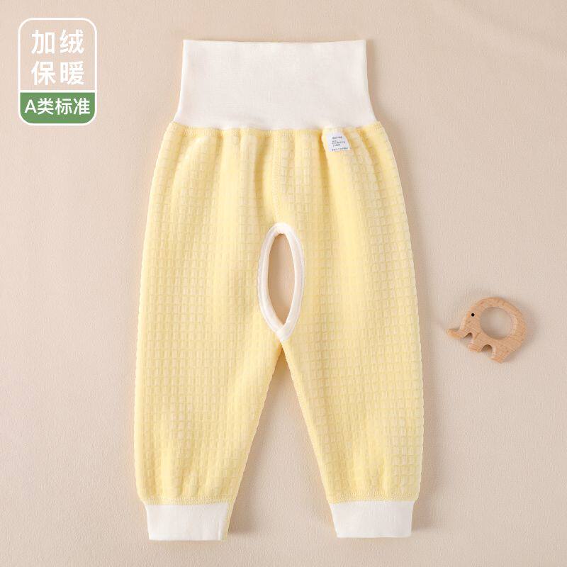宝宝加绒裤子婴儿开档高