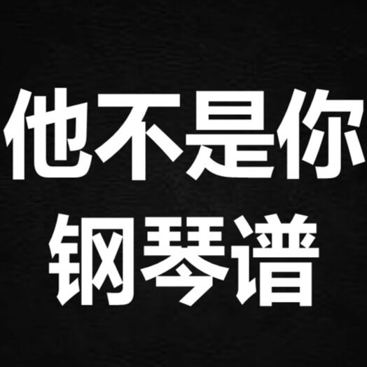 连诗雅《他不是你》 独奏谱 钢琴谱 五线谱 简谱 扒谱 弹唱谱