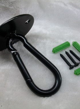 大号黑色安全扣带自攻螺丝灯笼挂钩水培植物吊钩金属HOT顶装挂勾