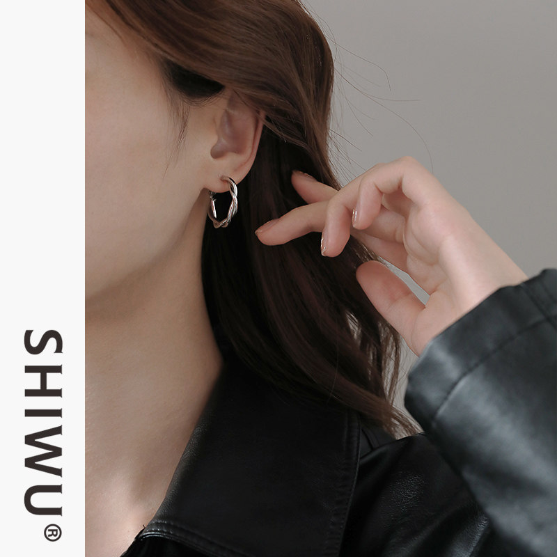 麻花耳圈耳饰耳环气质高级大气耳钉女轻奢小众2025新款爆款百搭,饰品/流行首饰/时尚饰品新,耳环,淘宝优惠券,粉丝福利购,淘宝优惠卷