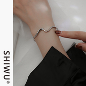 饰悟银饰莫比乌斯银手镯女纯银年轻款 手镯ins小众设计镯子纯银女