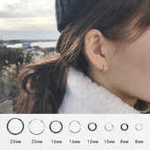 小耳圈圈圈耳环女男圆圈素圈耳饰女纯银耳圈网红耳钉2026新款 爆款