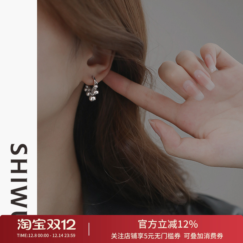 银饰法式流苏耳环高级感轻女