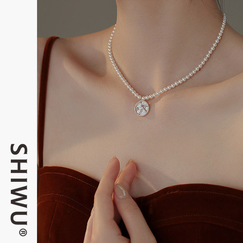 饰悟银饰12星座施家珍珠项链轻女