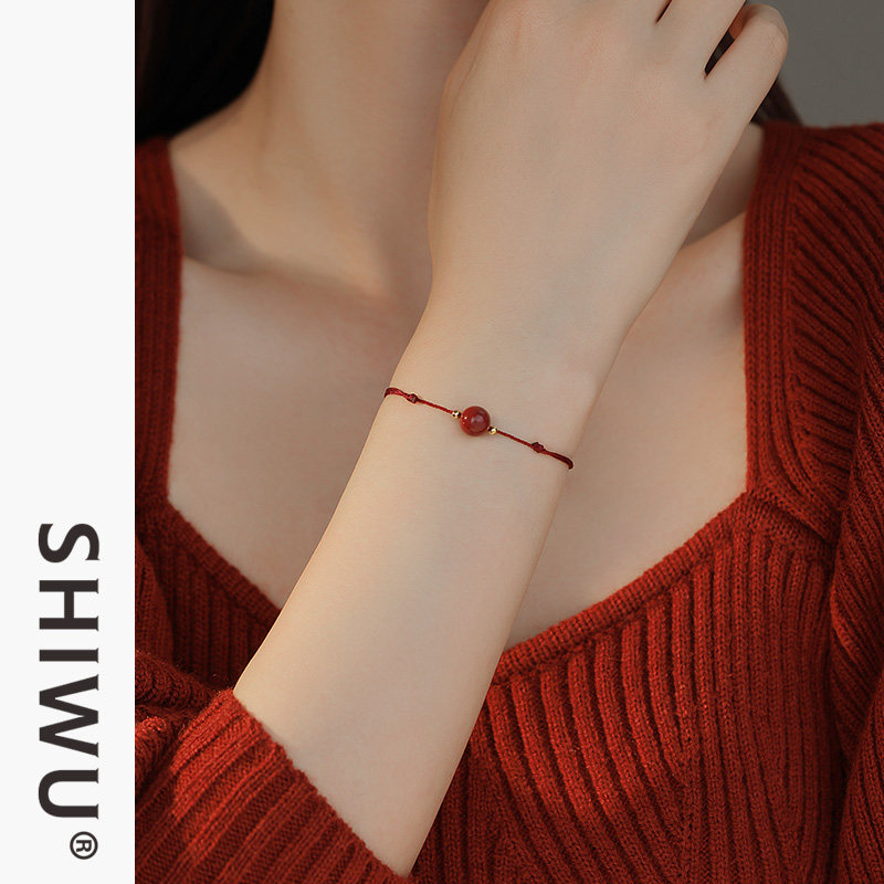 饰悟银饰朱砂手链编织饰品兔年本命年红绳手链女新年本命年红手绳,珠宝/钻石/翡翠,手饰,淘宝优惠券,粉丝福利购,淘宝优惠卷