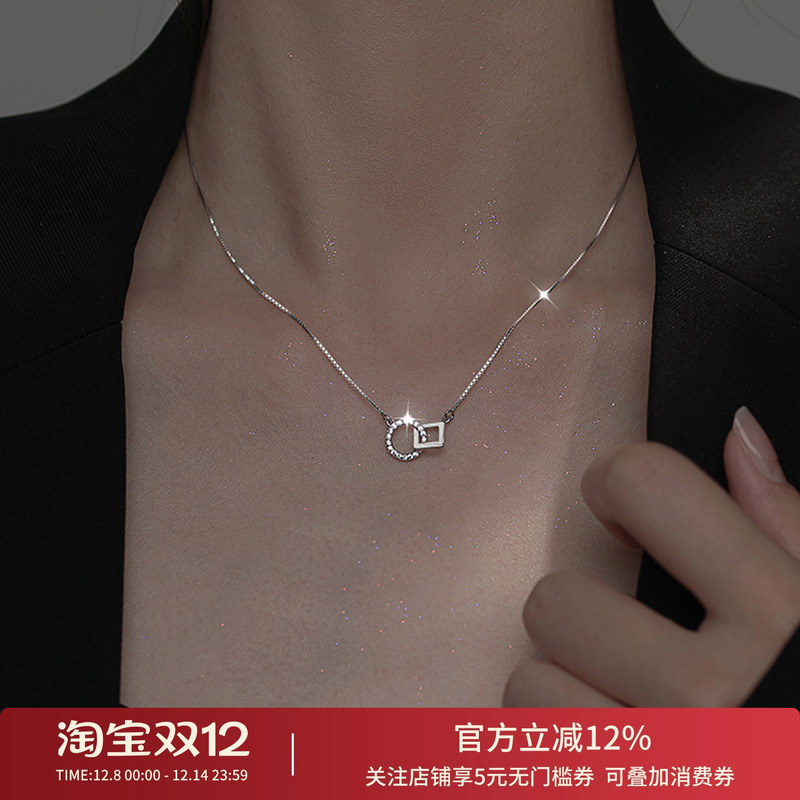 饰悟银饰925纯银项链女款