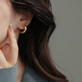 高级感耳扣百搭 爆款 素圈耳环耳圈耳饰女法式 轻奢气质耳钉2026新款
