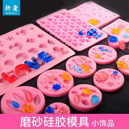 Новая любовь DIY Crystal Drop Пластиковая плесень Силиконовая пластиковая розовая розовая русалка русалка вишня девушка любовь любовь форма сердца