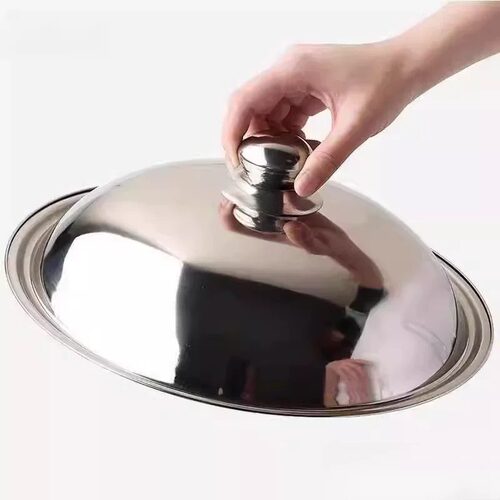 不锈钢锅盖食品级全钢加厚不锈钢锅盖家用炒锅锅盖30cm32cm34c