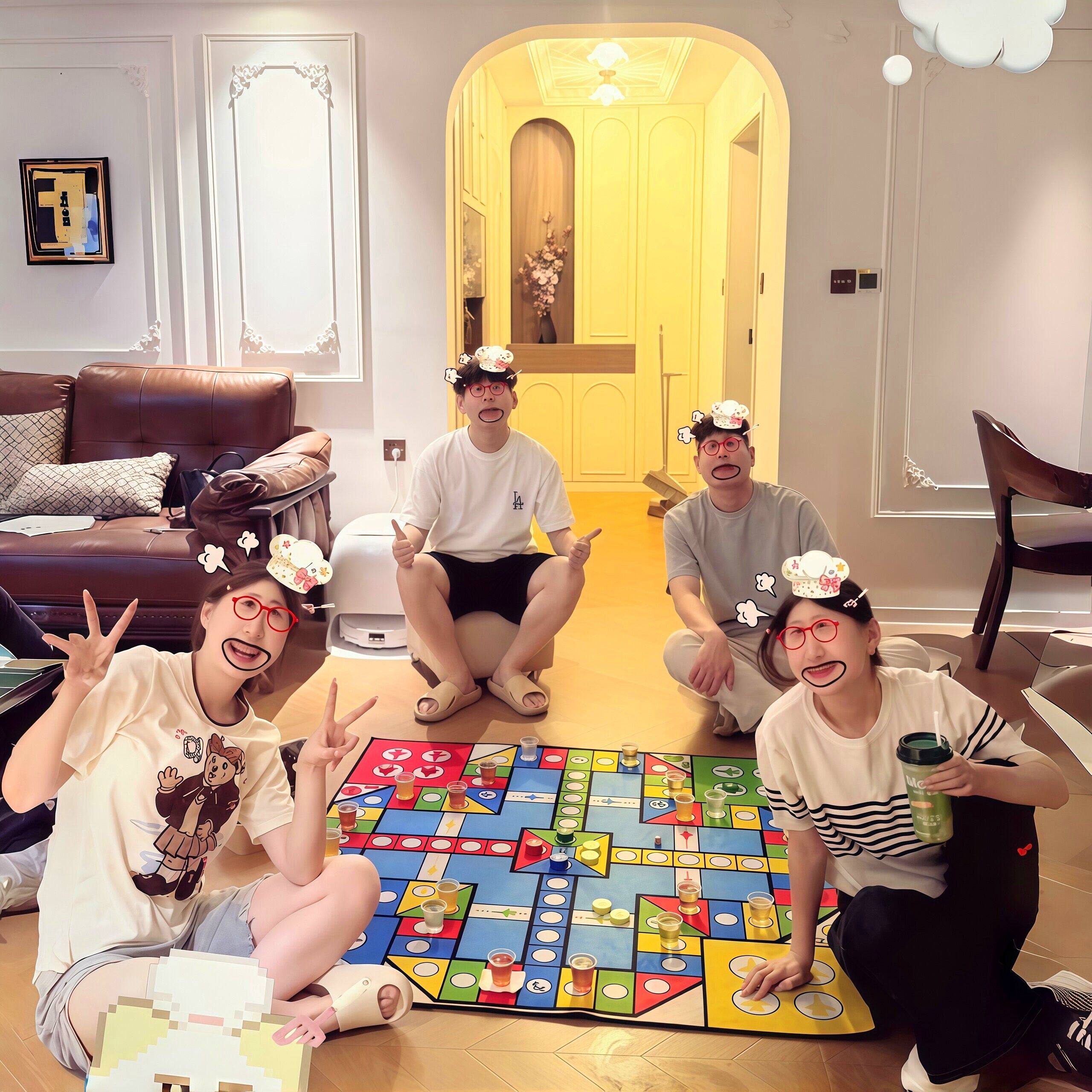 酒鬼大挑战!爱情公寓同款酒桌飞行棋公司团建朋友聚会助兴小神器