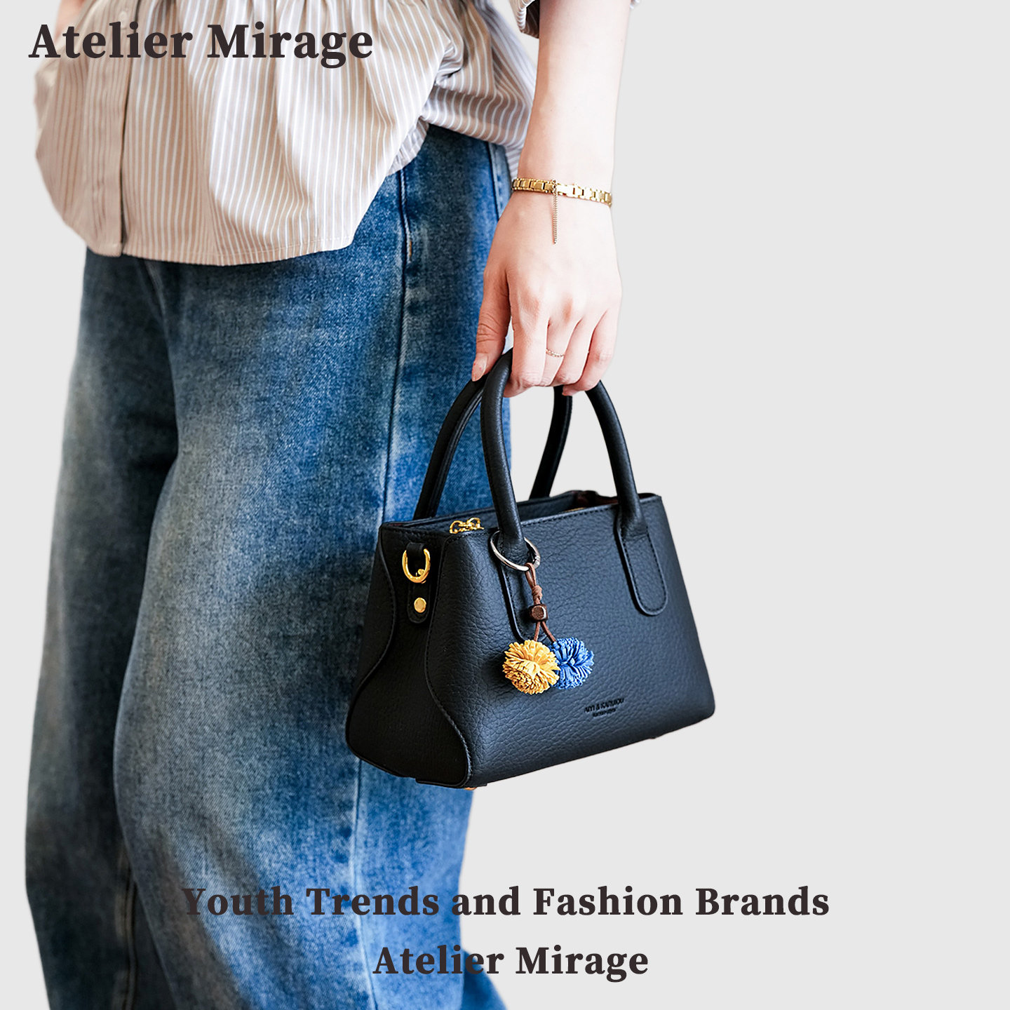 Atelier Mirage高级感简约通勤百搭手提斜挎两用日常杀手小女包