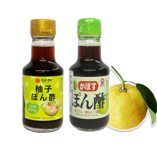日本原装进口富士甚柚子醋调味汁150ml饺火锅生鱼片烧肉炸物 - 封面