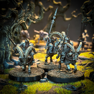 铁丘陵矮人山羊骑士第三方指环王跑团战棋比例树脂模型