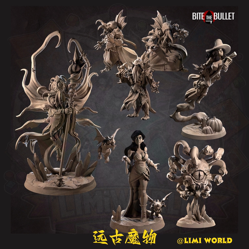 跑团远古魔物夺心魔首领女巫傀儡师DND地下城桌游战棋树脂模型