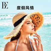 BE范德安QUEEN系列2025 草编帽刺绣大帽檐遮阳度假高级感刺绣设计