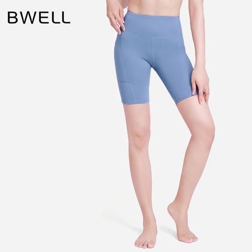 BWELL高腰提臀五分侧口袋瑜伽裤BWY7401K