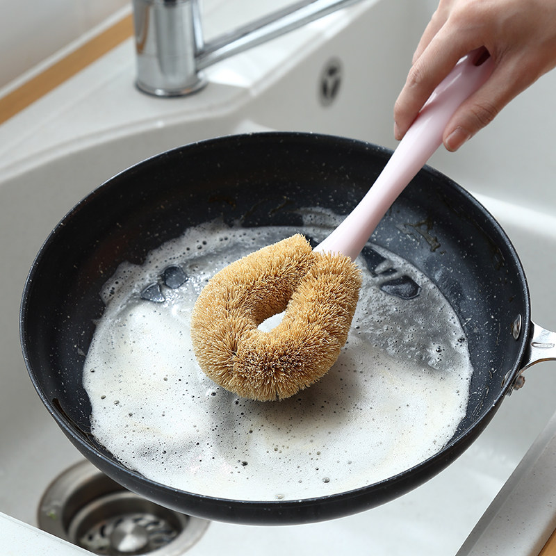 椰棕刷锅神器洗锅刷锅刷子洗碗刷子厨房用刷长柄清洁刷子洗碗神器