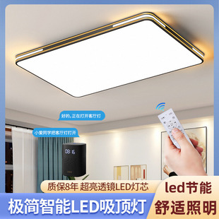 现代主卧室灯具 简约大气长方形家用客厅大灯led吸顶灯2025年新款