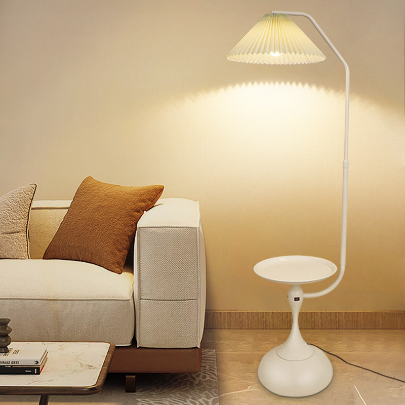 茶几灯沙发旁落地灯奶油风阅读灯