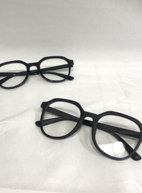 ND 防蓝光质感磨砂黑眼镜女大脸显瘦眼镜框超轻网红复古大框眼镜