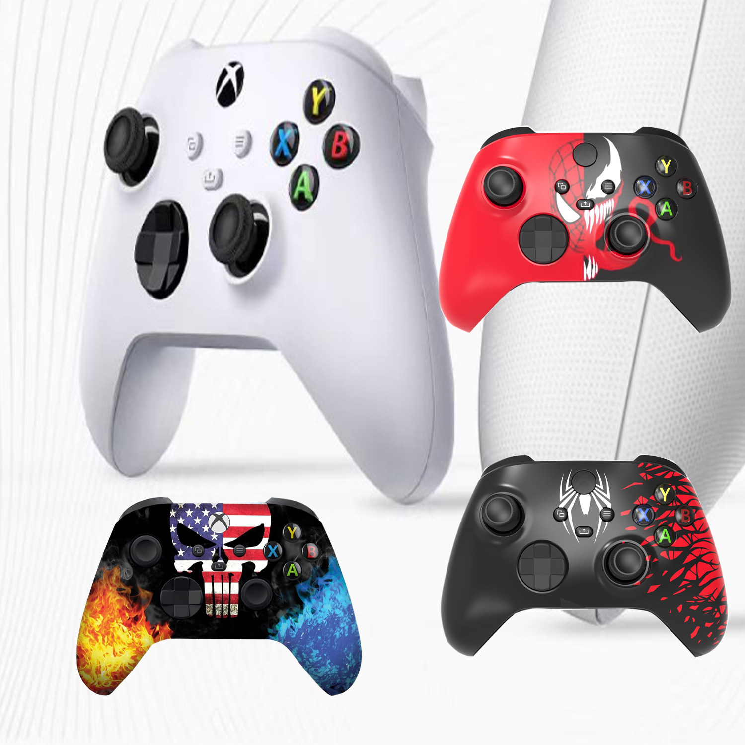 Xbox series蜘蛛侠全套手柄壳Xbox手柄维修更换配件Xbox游戏配件图片
