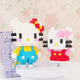 拼装 乐积木高凯蒂猫哈喽hellokitty微小颗粒儿童玩具拼图女孩系列