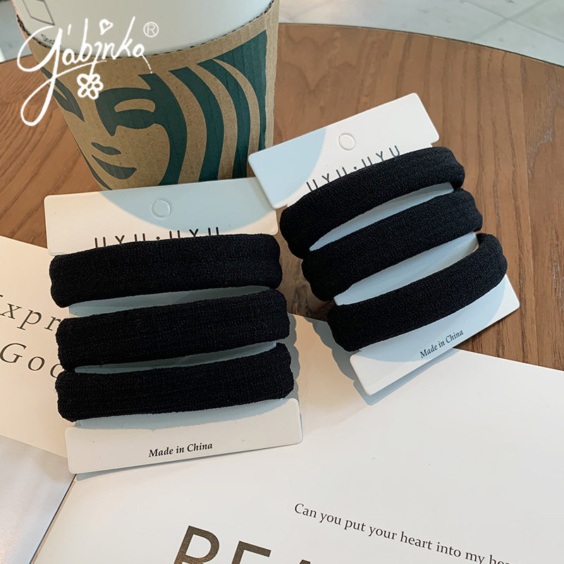 韩国东大门简单基础黑色女皮筋加粗耐用扎头绳发圈高密无接头发绳,饰品/流行首饰/时尚饰品新,发饰,淘宝优惠券,粉丝福利购,淘宝优惠卷