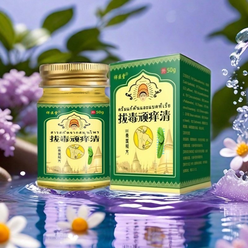 正品祥医堂顽痒清植物百草乳膏顽固性过敏皮肤痒紫花地丁抑膏止菌