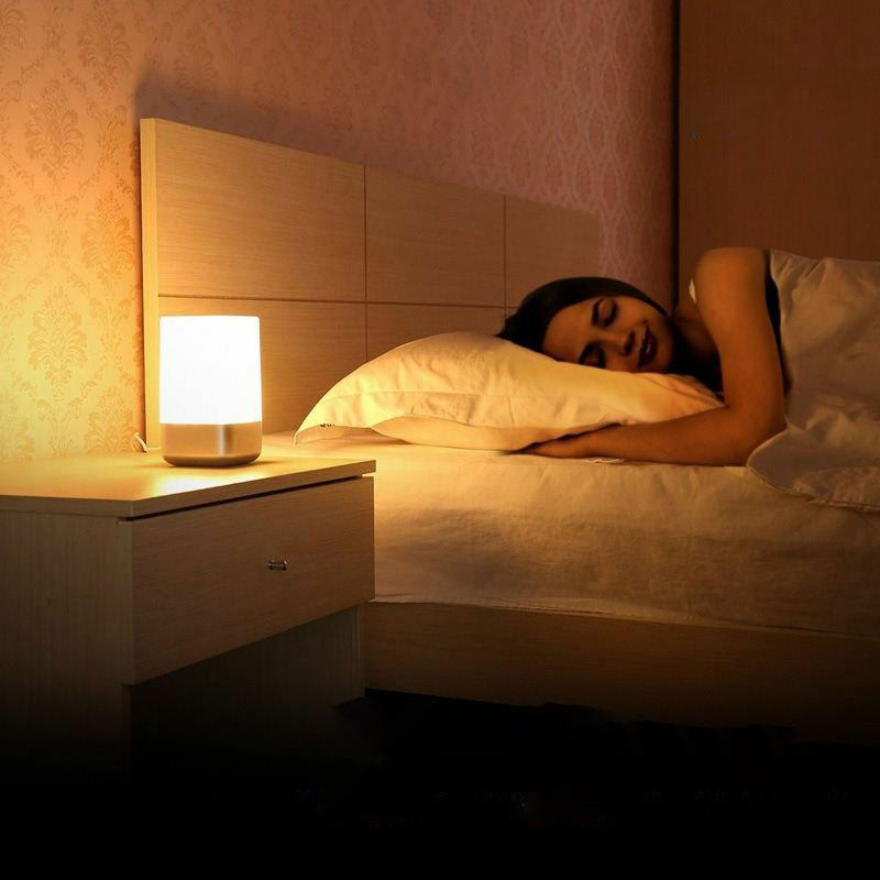 充电款模拟日出自然唤醒灯助眠伴睡智能起床神器光唤醒闹钟LED_虎窝淘