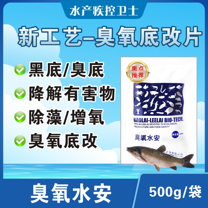 水产养殖用鱼药臭氧水安黑底酸臭消臭增氧鱼塘专用水产药水质净化