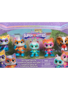 现货Disney SuperKitties超级小猫战队英雄手办模型手办公仔玩偶