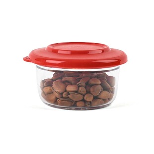 特百惠保鲜盒暖心晶莹碗 150ml密封塑料零食盒干果储藏收纳盒正品