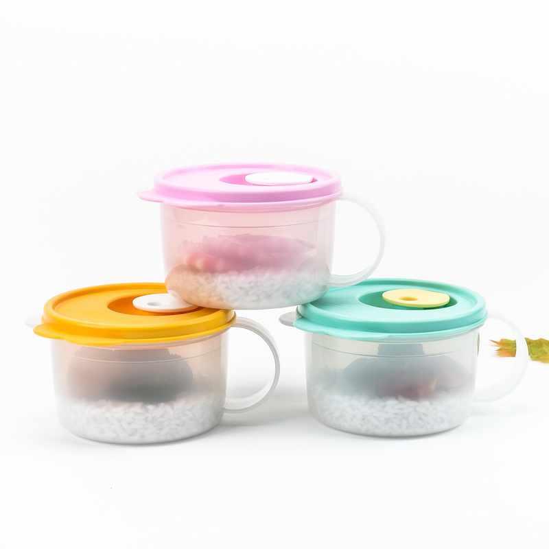 特百惠水晶汤碗460ml保鲜微波炉