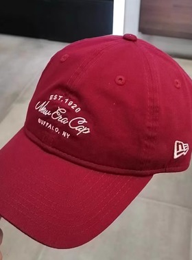 New Era纽亦华夏新遮阳棒球帽复古logo男女软顶14384981 14384980