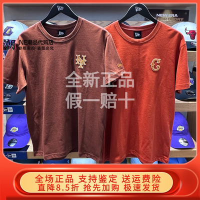 New Era纽亦华2026夏新复古印花短袖圆领T恤潮 15165124 15165126