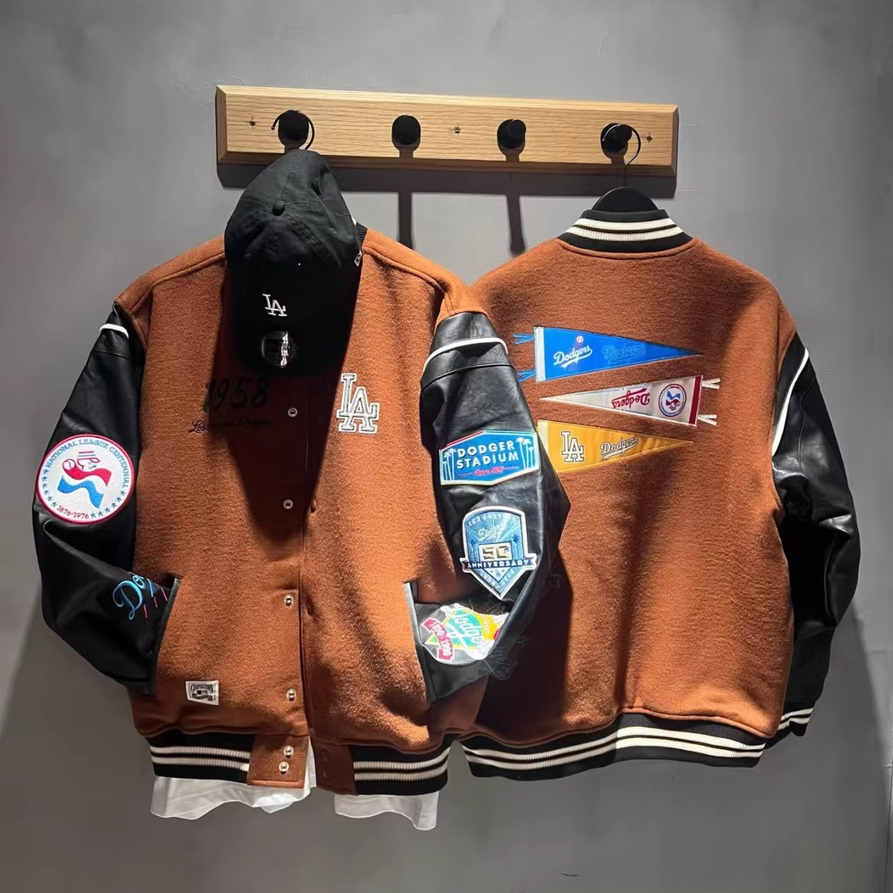 New Era纽亦华25冬新MLB棒球夹克棉服外套男女 14726752 14726753