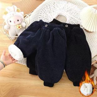 儿童棉裤2025男童宝宝外穿加厚宽松女童灯笼裤超厚一条过冬裤子