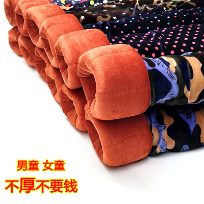 儿童金丝绒棉裤三层加厚一条过冬