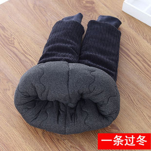 子三层夹棉超厚长裤 一条过冬男女童宽松蚕丝棉裤 冬装 儿童加厚棉裤