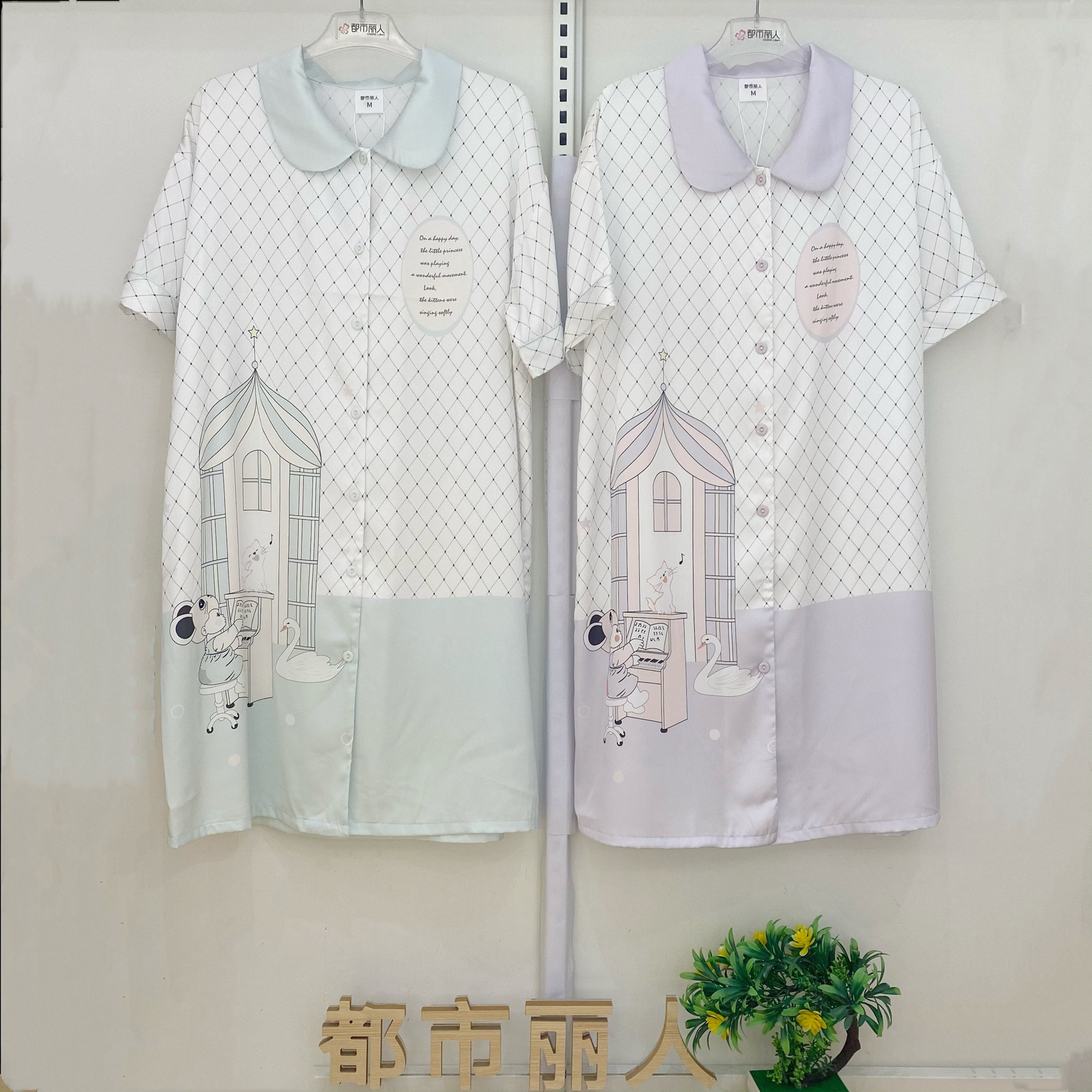 丽人新款LH46E8女士夏季睡衣冰雪丝轻凉舒爽柔软垂坠丝滑睡裙