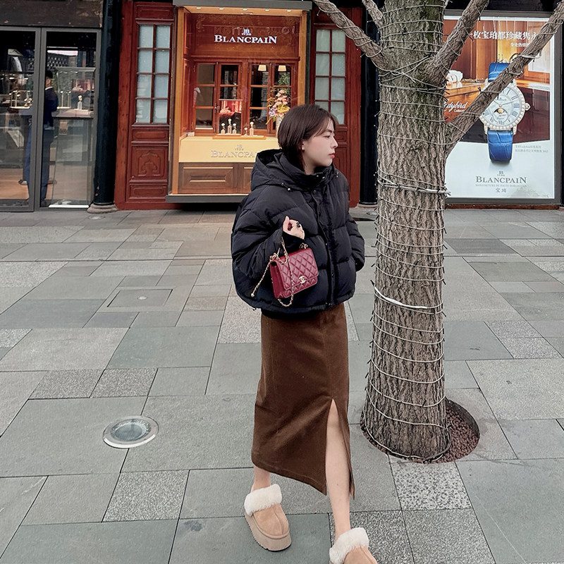 知更鸟自制 小个子通勤气质高腰灯芯绒半身裙加厚冬季款,女装/女士精品,半身裙,淘宝优惠券,粉丝福利购,淘宝优惠卷