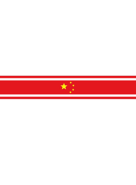 灿盛PVC材质爱国侧裙车贴