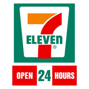 博诗德7仔LOGO便利店车贴711趣味行李箱装饰贴画摩托电动车反光贴