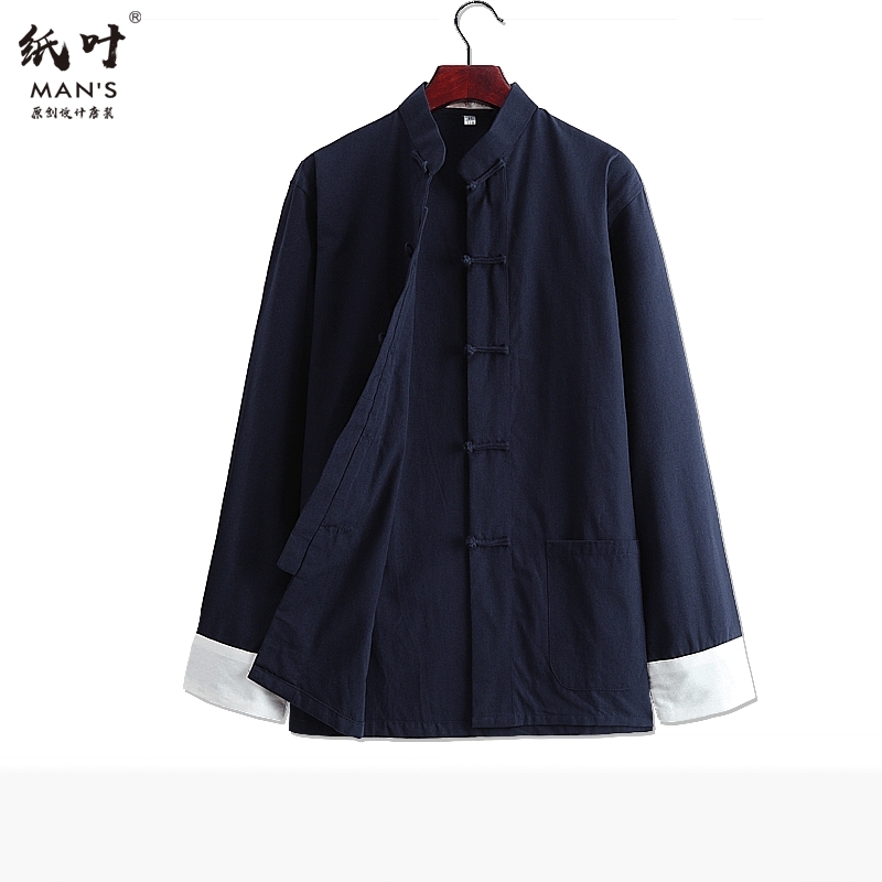 棉麻外套长袖上衣春秋中老年人