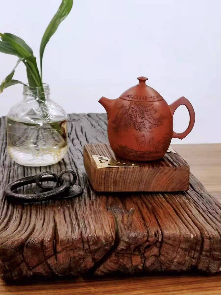 老榆木茶盘中式湿泡干泡台自然风化文玩摄影背景板异形板支持定制