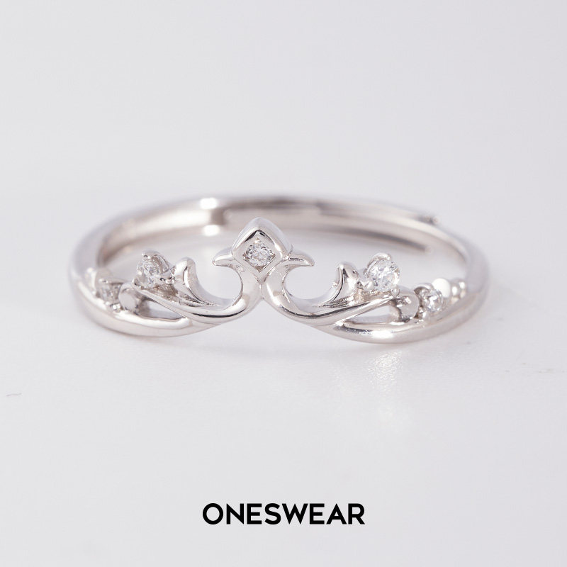 梵誓-希尔芙之冠王冠造型浪花设计情侣戒指指环恋爱礼物 S925银饰,饰品/流行首饰/时尚饰品新,银饰戒指,淘宝优惠券,粉丝福利购,淘宝优惠卷